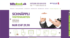 Desktop Screenshot of blitzdruck.ch
